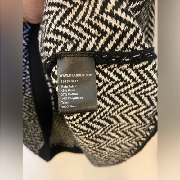 ME+EM Wool Blend Chevron Jacket NWOT. $288 plus $14.95 shipping on TRR! - Picture 7 of 10